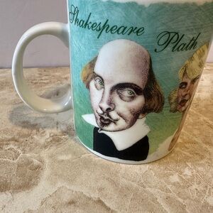 Shakespeare Portrait Ceramic Mug - Green